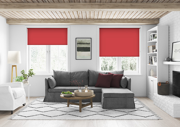 Eco Friendly, Royal Red - Twist&Fit Roller Blind - Image 5